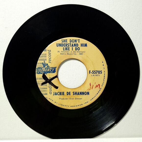 Jackie DeShannon Promo 45 Hold Your Head High/She Don't Understand Him Like I Do - Picture 2 of 2